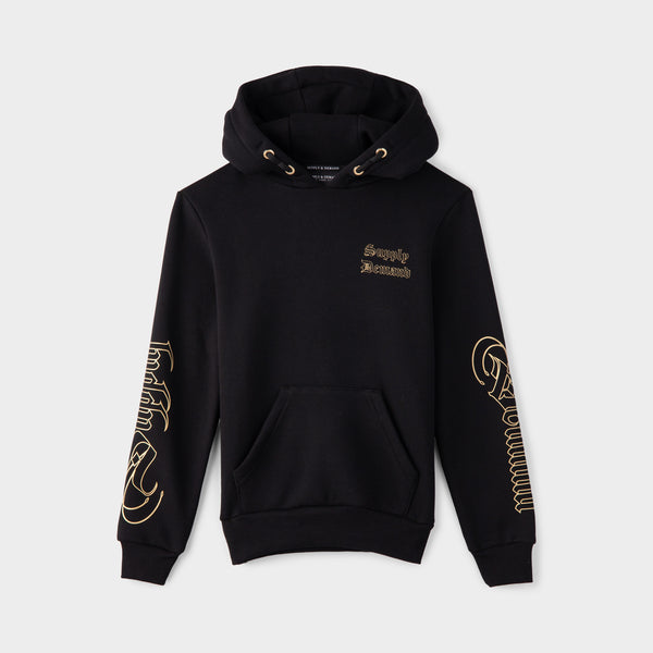 Supply & Demand Junior Boys' Icon Glitz Pullover Hoodie / Black