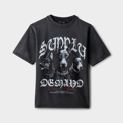 Supply & Demand Junior Boys' Brooker Tee Washed Black
