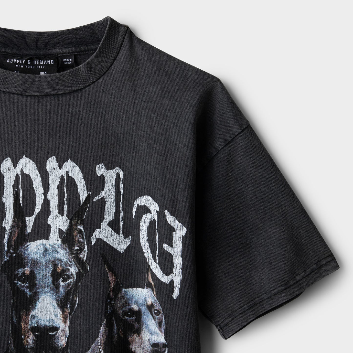 Supply & Demand Junior Boys' Brooker Tee Washed Black