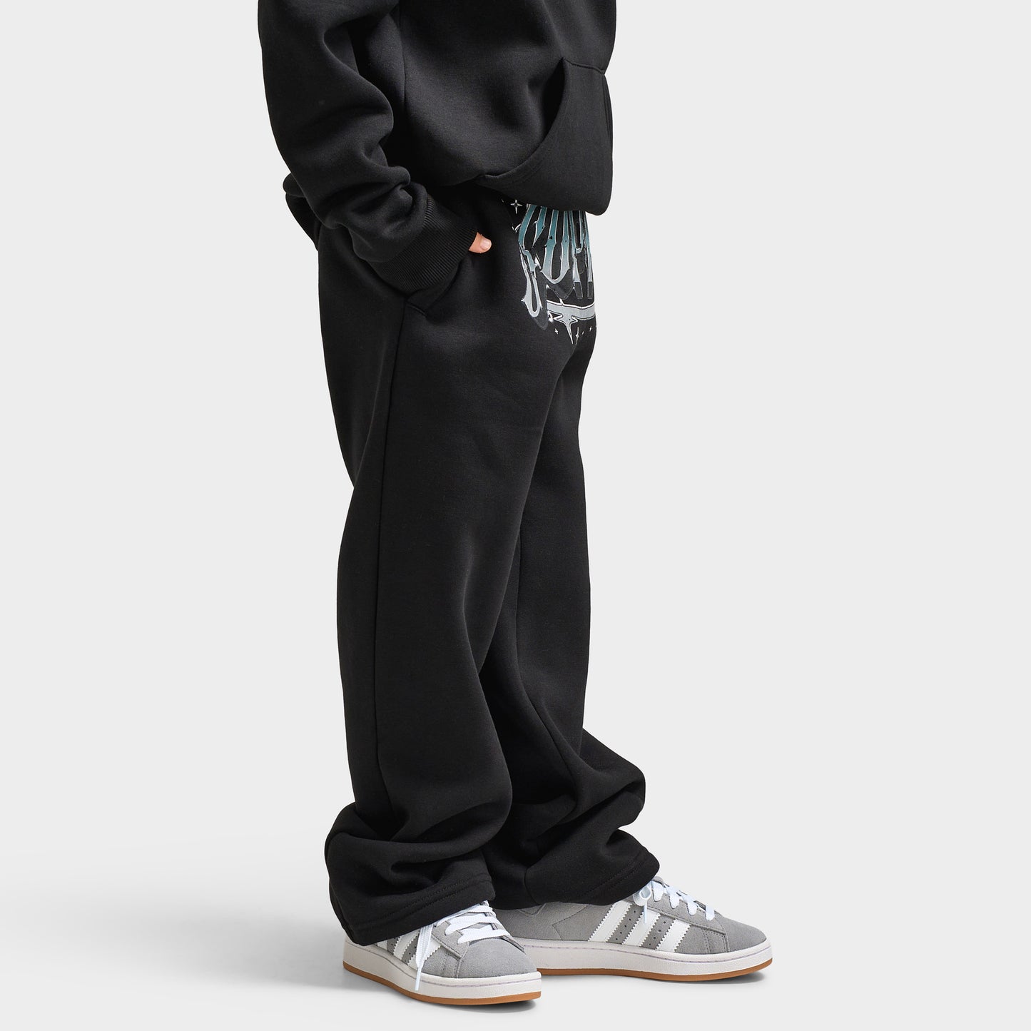 Supply & Demand Juniors' Chrome Star Pants / Black