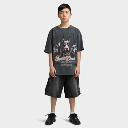 Supply & Demand Juniors' Slate Denim Shorts / Washed Black
