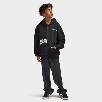 Supply & Demand Junior Chandail à Capuchon Entièrement Zippé / Noir