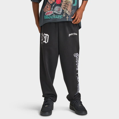 Supply & Demand Juniors' Atomic Open Hem Pants / Black