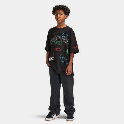 Supply & Demand Junior T-shirt Scratch / Noir