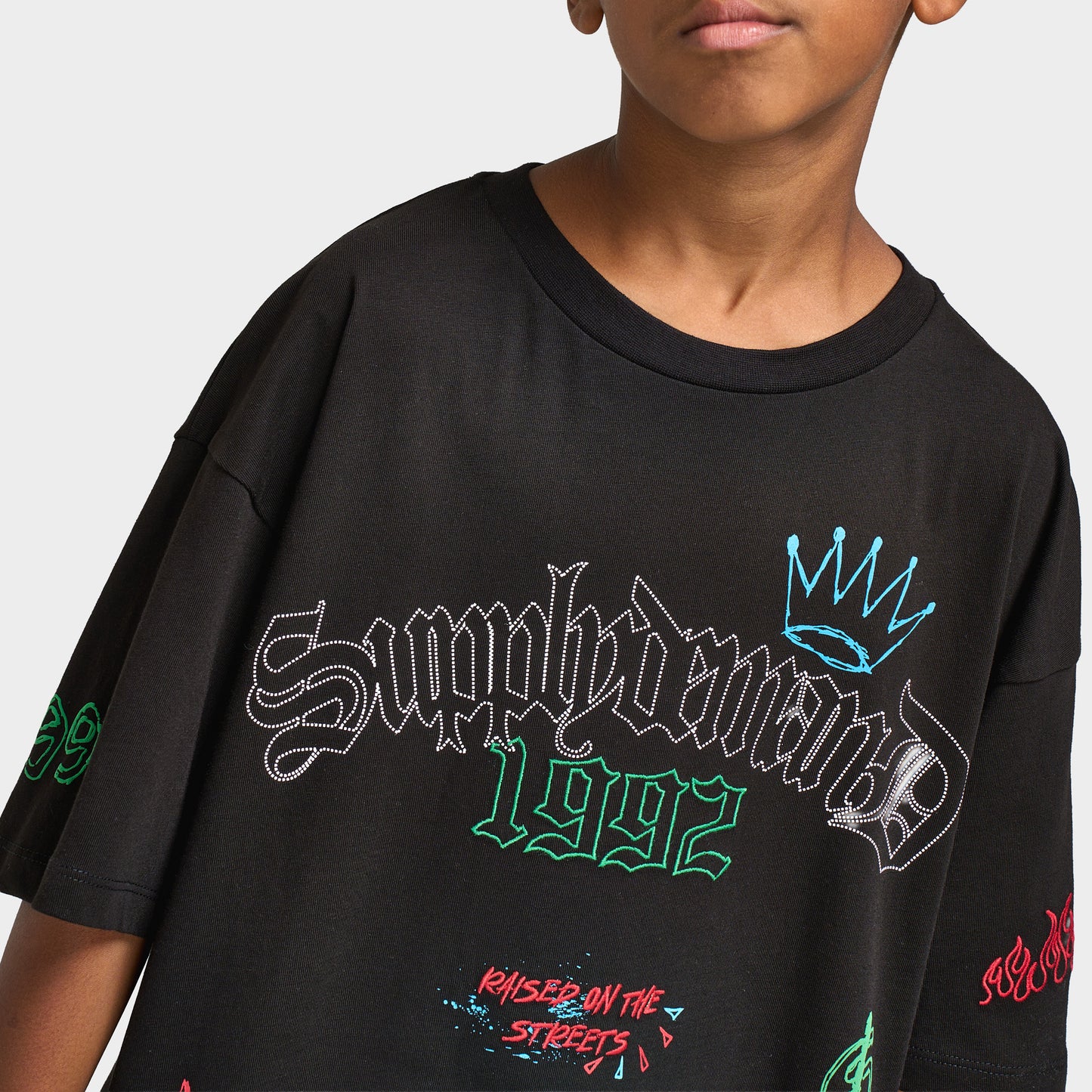 Supply & Demand Junior T-shirt Scratch / Noir