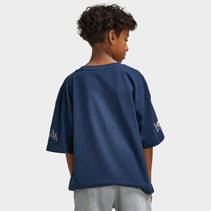 Supply & Demand Juniors' Scratch T-Shirt / Washed Navy Blazer