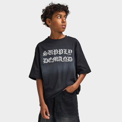 Supply & Demand T-shirt Pailleté Junior / Noir