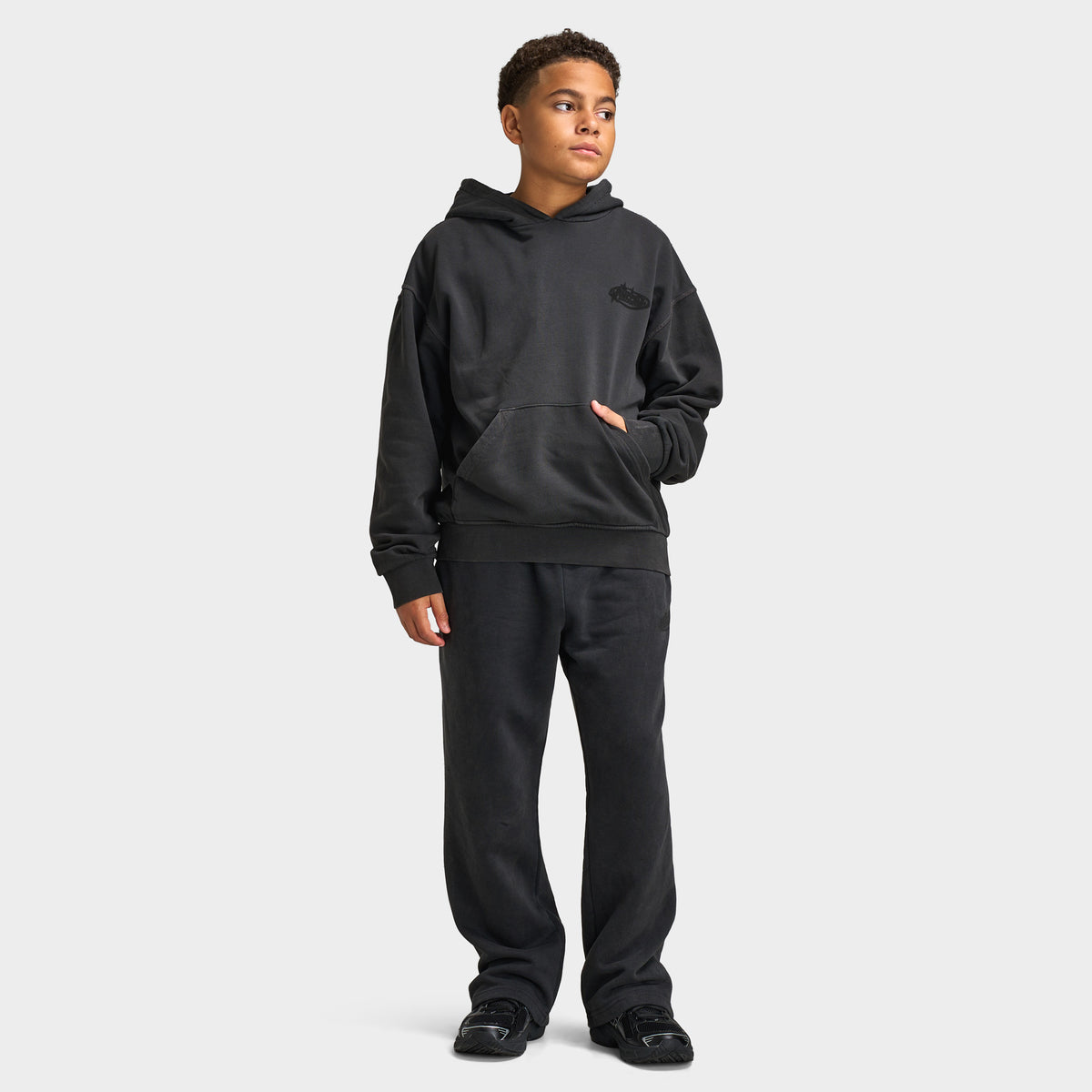 Supply & Demand Junior Chandail à Capuchon Fracture  / Noir Délavé