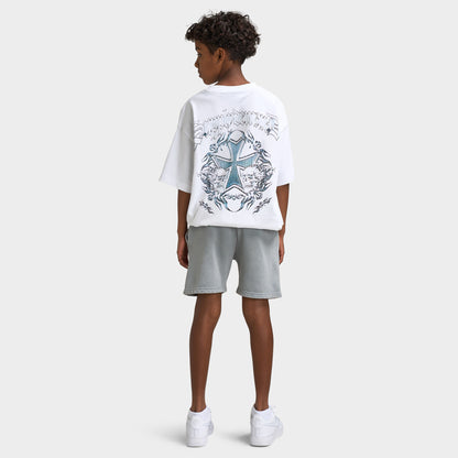 Supply & Demand T-shirt court Juniors Flame Cross / Blanc