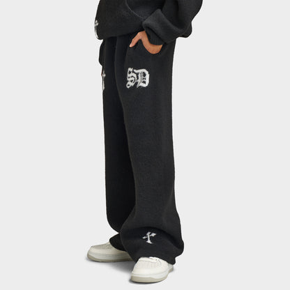 Supply & Demand Juniors' Rustic Knit Pants / Black