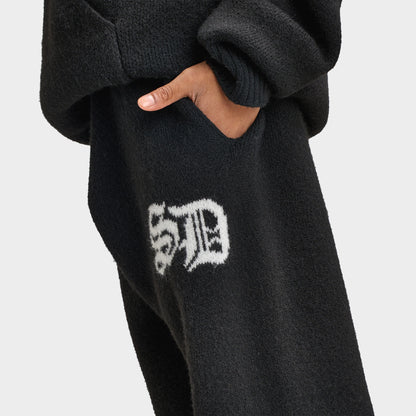Supply & Demand Juniors' Rustic Knit Pants / Black