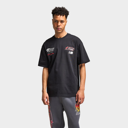 Supply & Demand Track Graphic T-Shirt / Noir