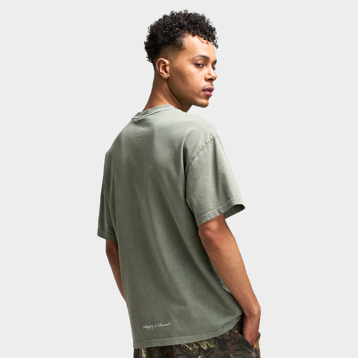 Supply & Demand Aydar T-shirt Graphique / Vert Ivoire Délavé