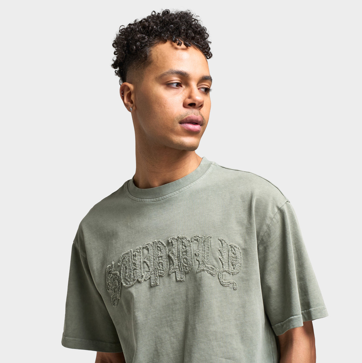 Supply & Demand Aydar T-shirt Graphique / Vert Ivoire Délavé
