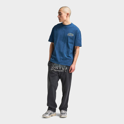 Supply & Demand Chrome Star Graphic T-Shirt / Washed Dark Denim
