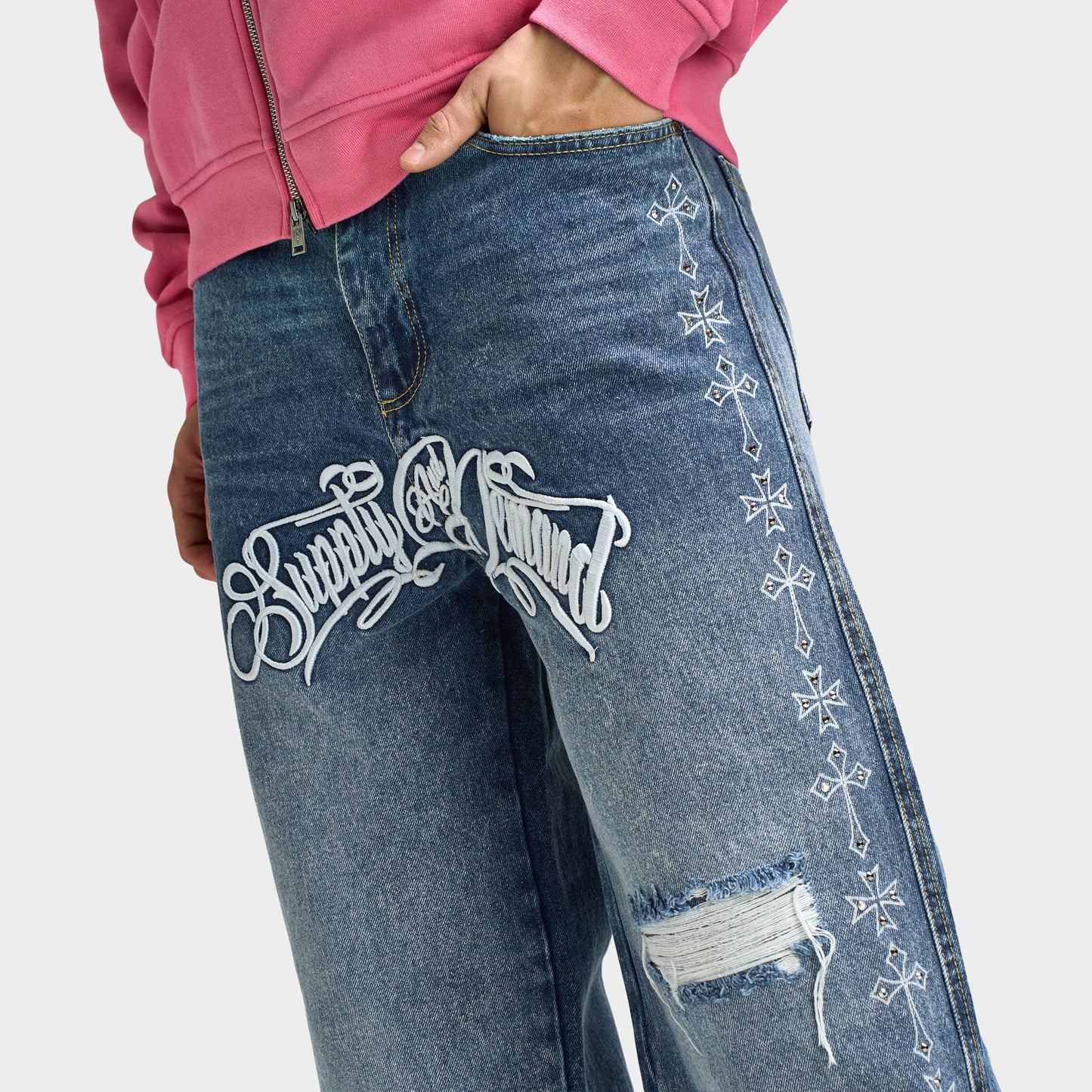 Supply & Demand Cholo Jean / Light Blue Wash Denim