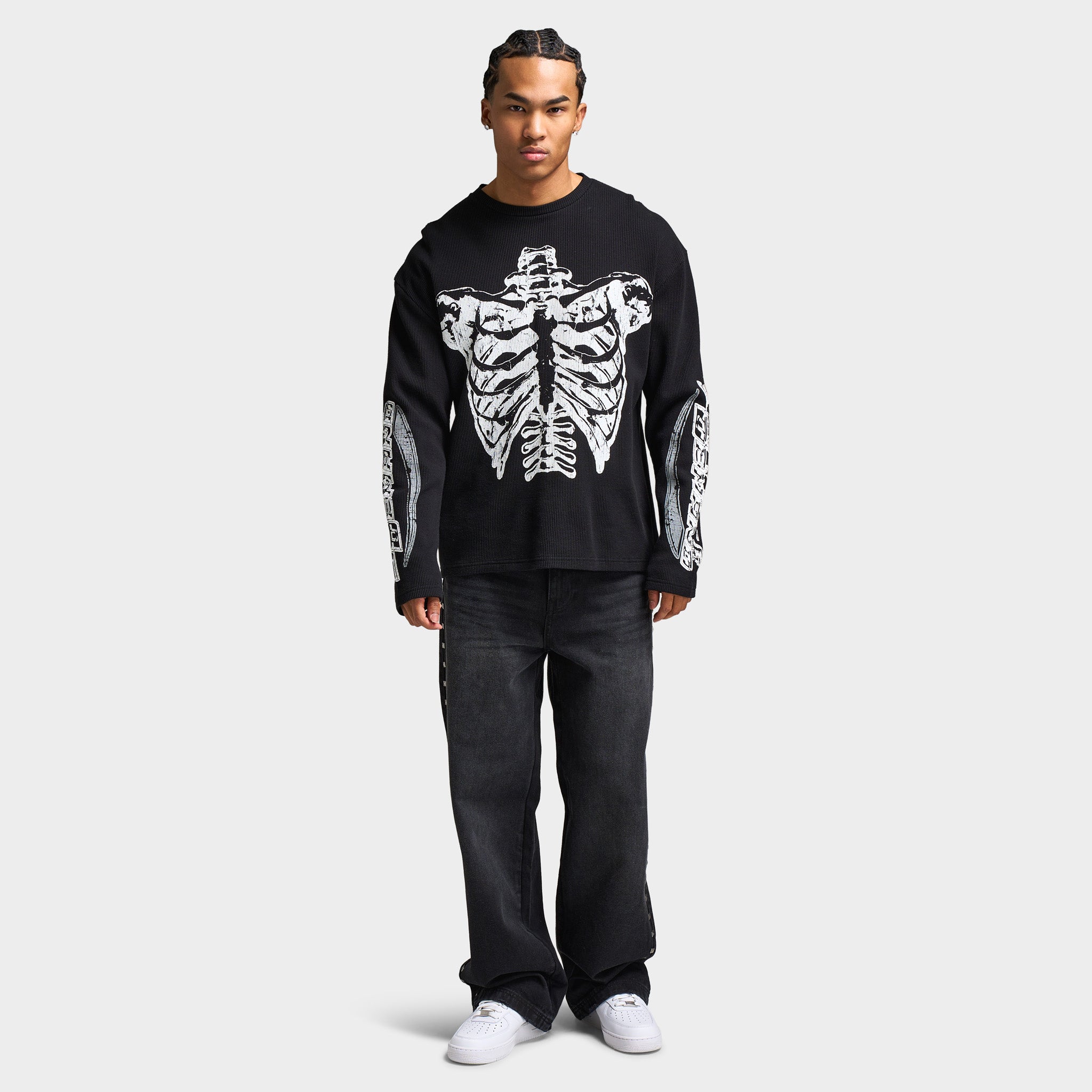 Supply & Demand Bonez Graphic Waffle T-Shirt / Black – JD Sports