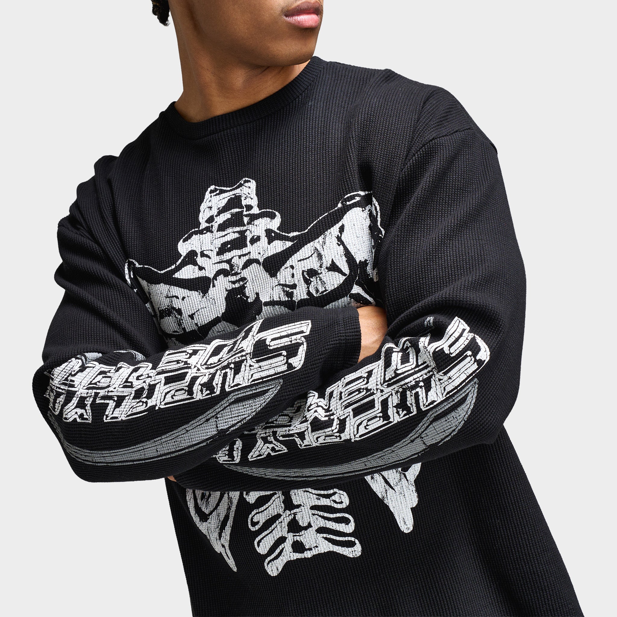 Supply & Demand Bonez Graphic Waffle T-Shirt / Black – JD Sports