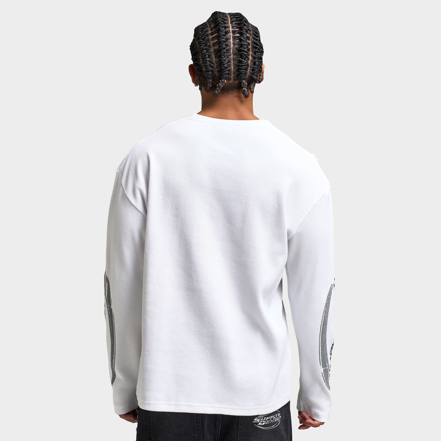 Supply & Demand Bonez Graphic Waffle T-Shirt / Optic White