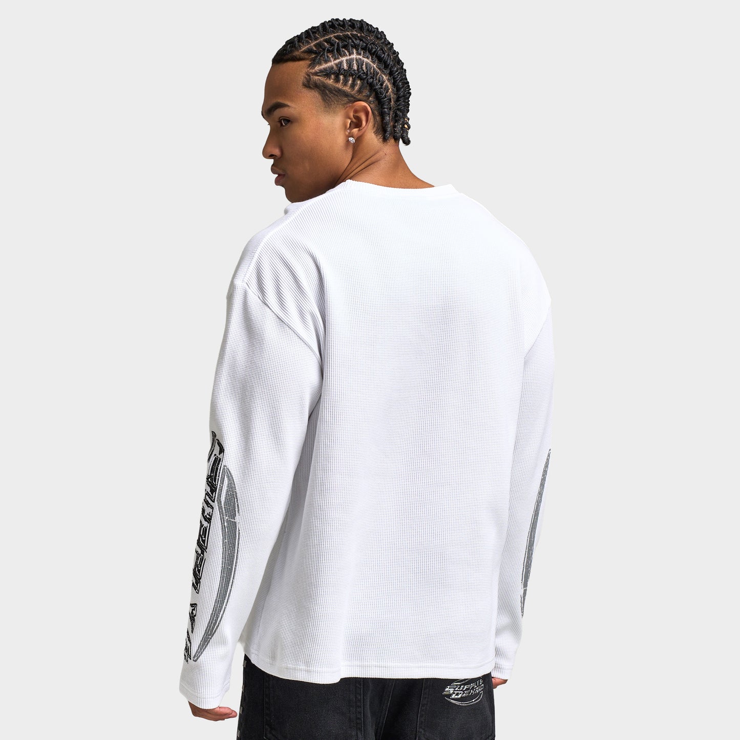 Supply & Demand Bonez Graphic Waffle T-Shirt / Optic White