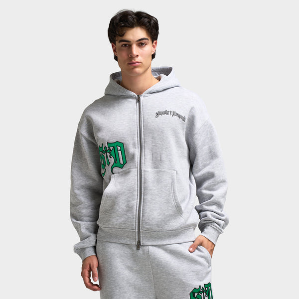 Supply & Demand Atomic Full-Zip Hoodie / Light Grey Marl – JD Sports