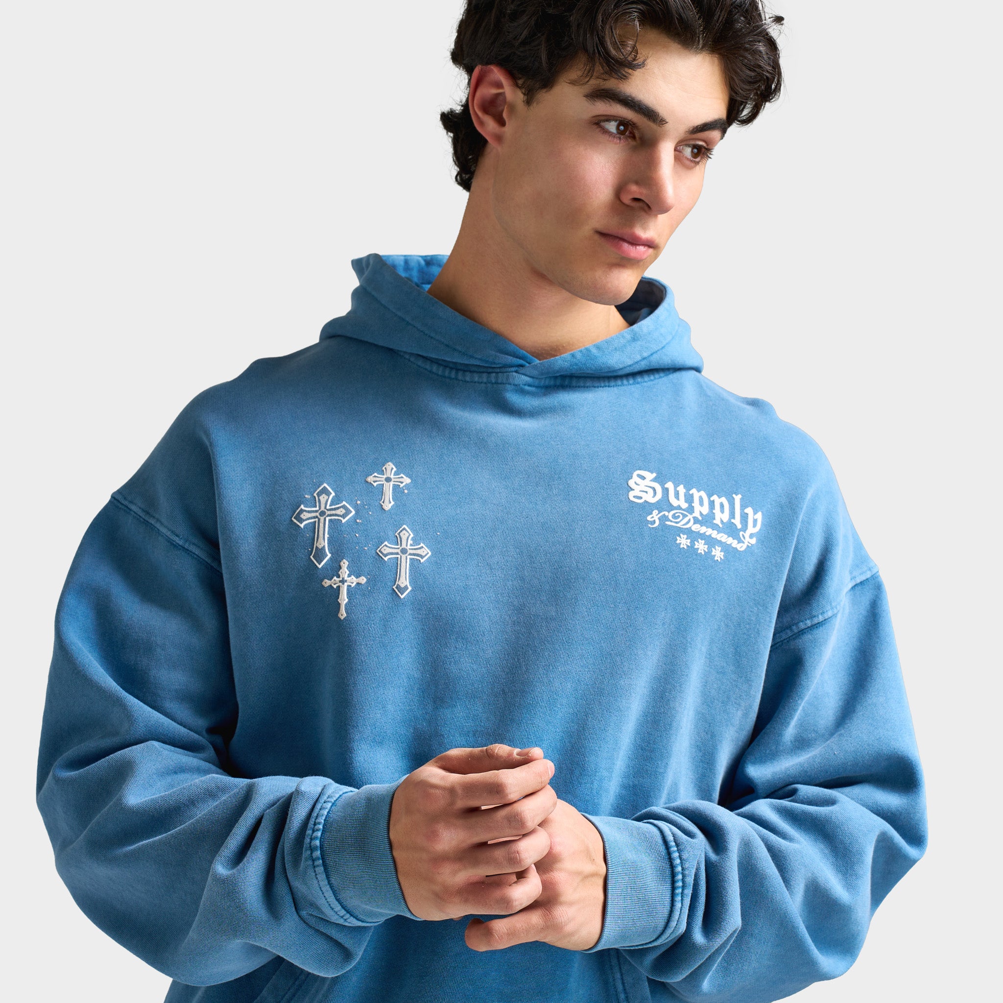 Supply & Demand Crosses Hoodie / Copen Blue – JD Sports
