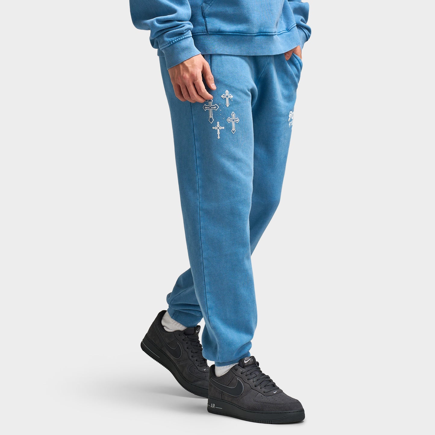 Supply & Demand Crosses Joggers / Copen Blue