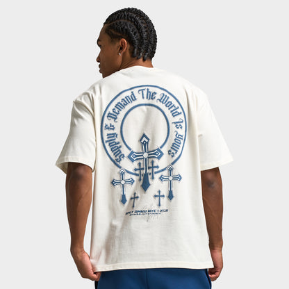 Supply & Demand Crosses Graphic T-Shirt / Vaporous Gray