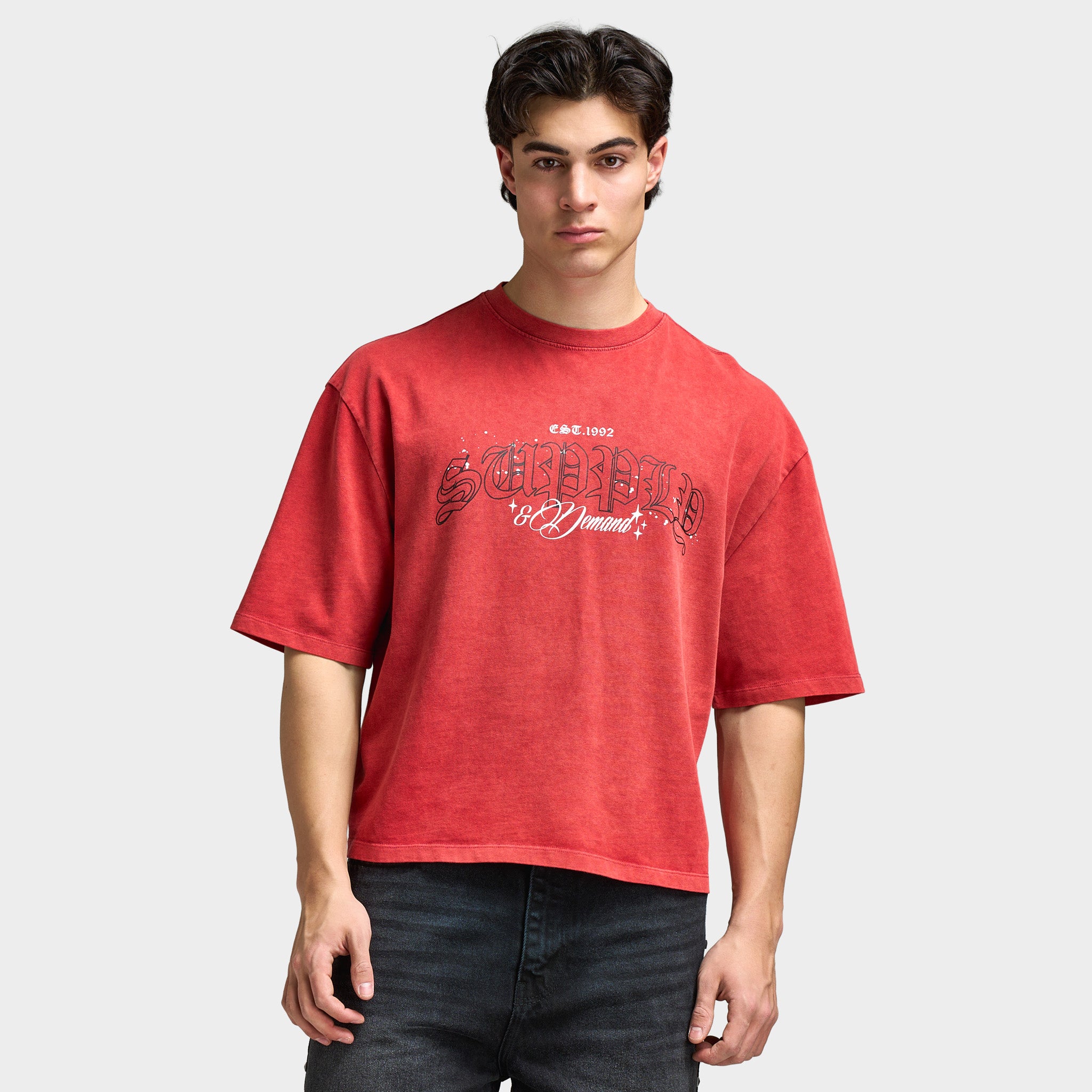 Supply & Demand Graphic T-Shirt / Jester Red – JD Sports