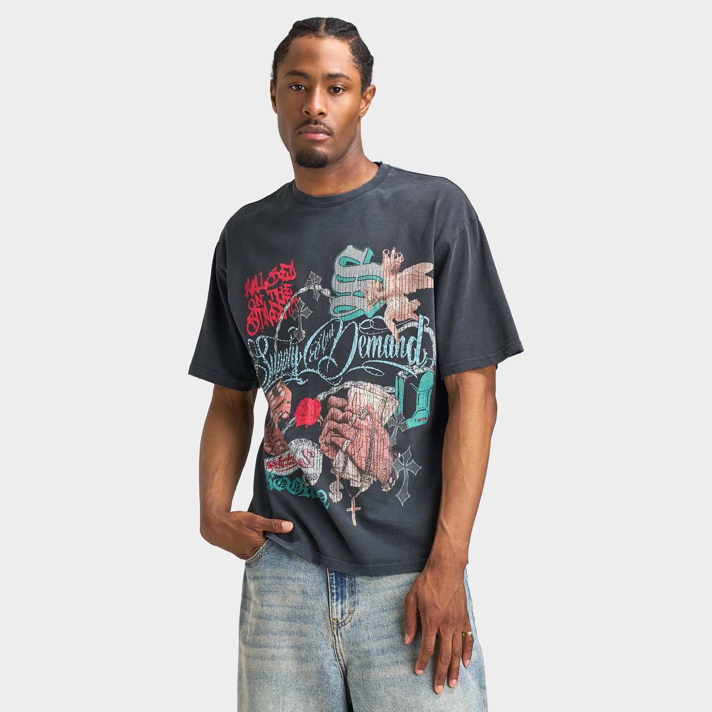 Supply & Demand T-shirt Motley  / Noir