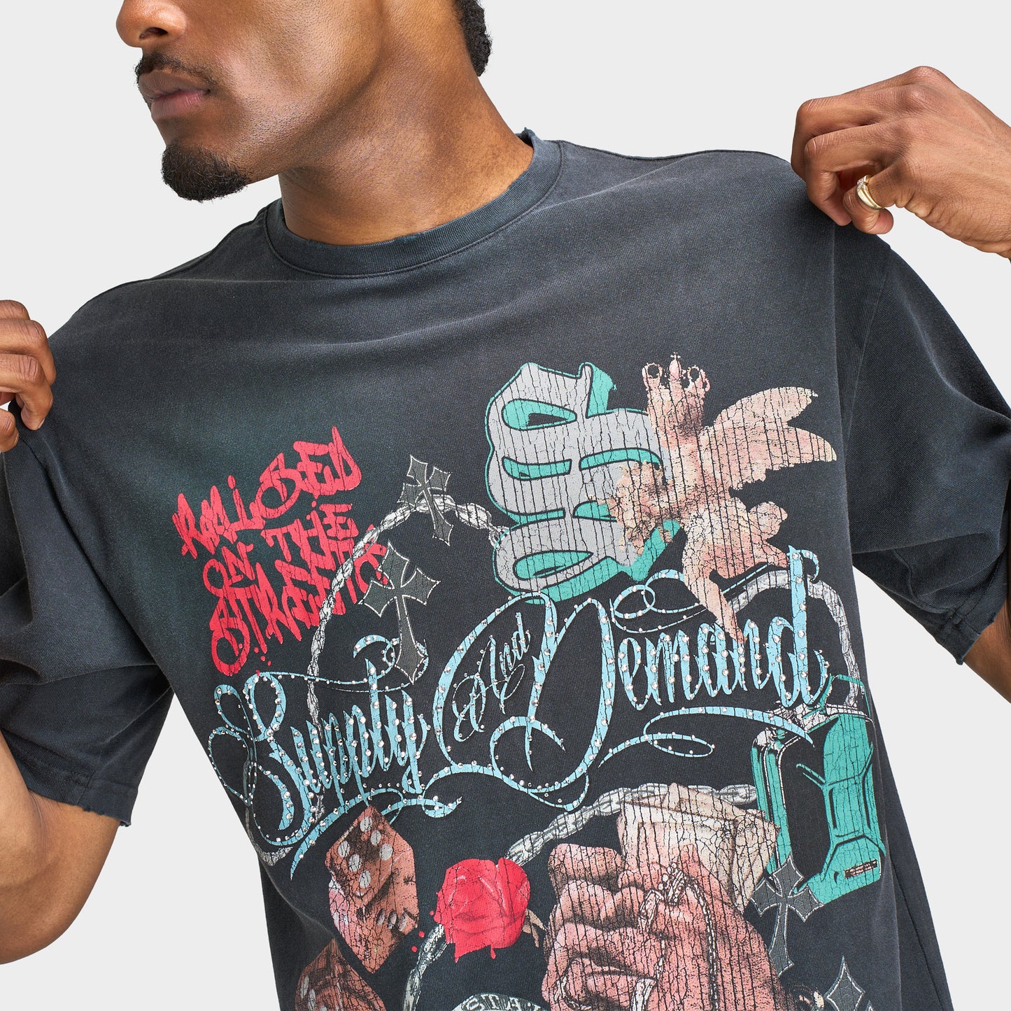 Supply & Demand T-shirt Motley  / Noir