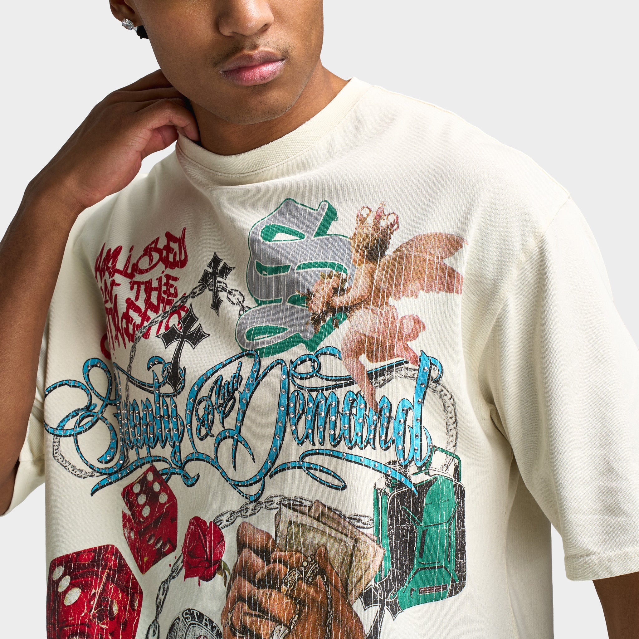 Supply & Demand Motley Graphic T- Shirt / Egret – JD Sports