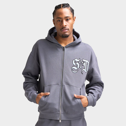 Supply & Demand Insider Full Zipper Hoodie / Iron Gate