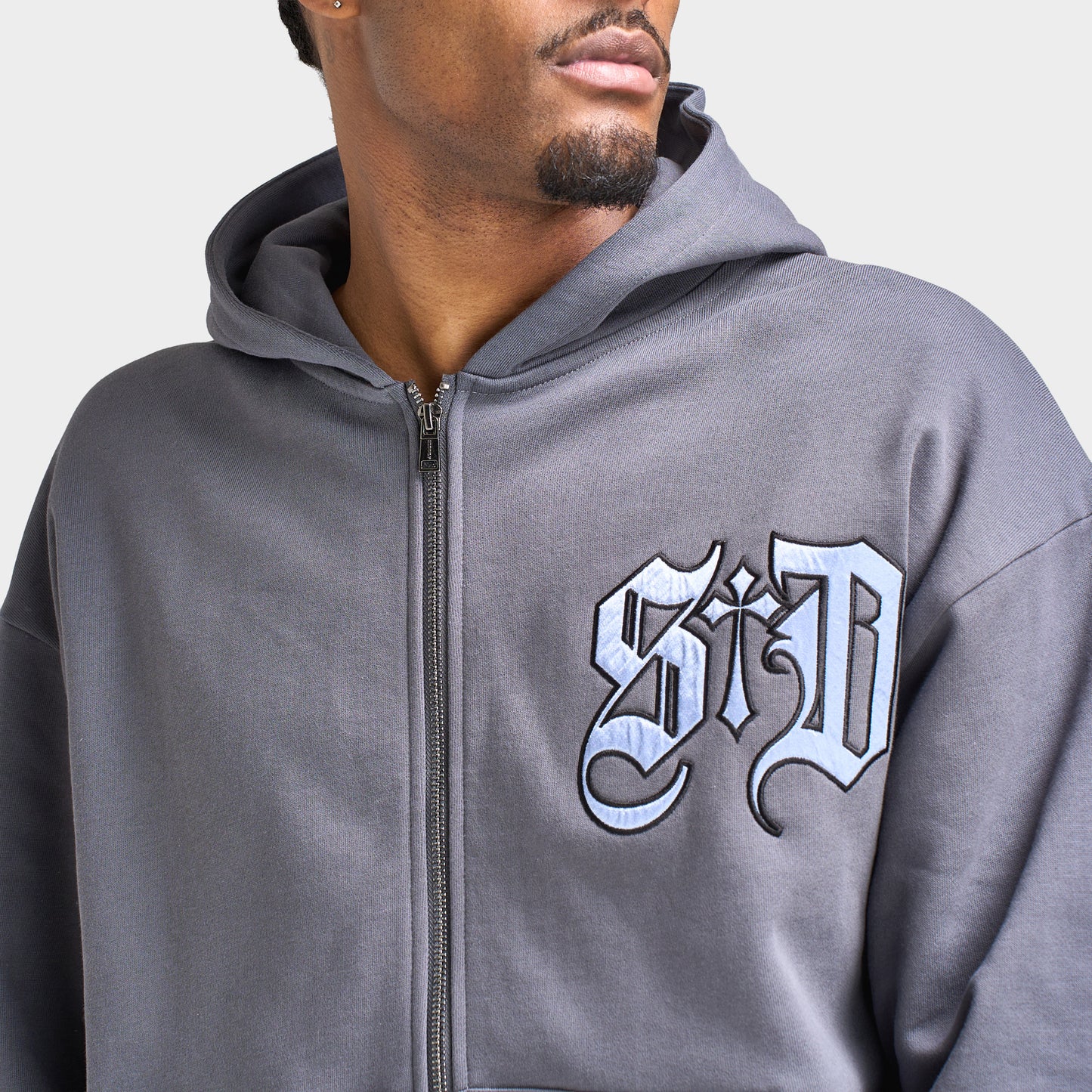 Supply & Demand Insider Full Zipper Hoodie / Iron Gate