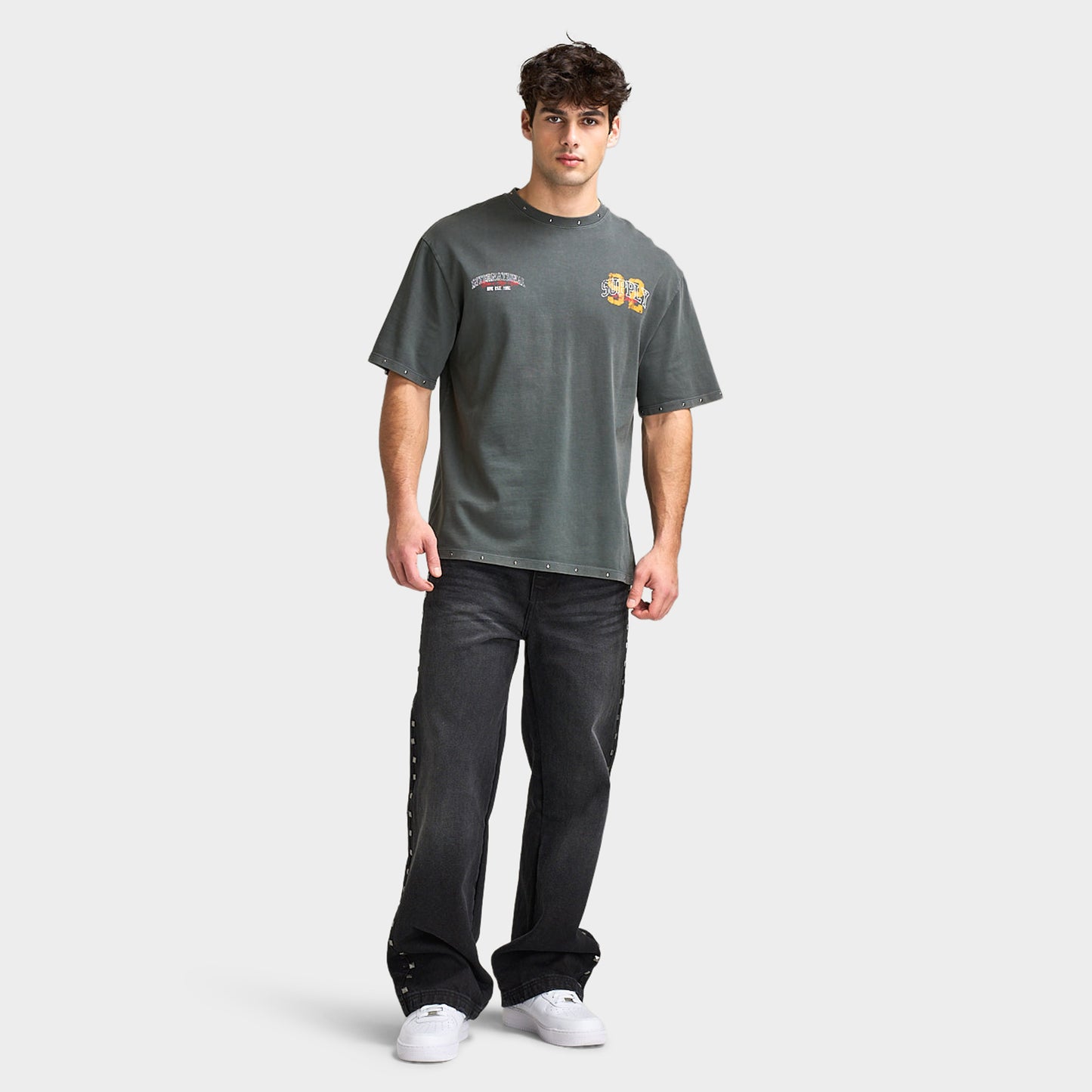 Supply & Demand Transfer T-Shirt / Volcanic Ash