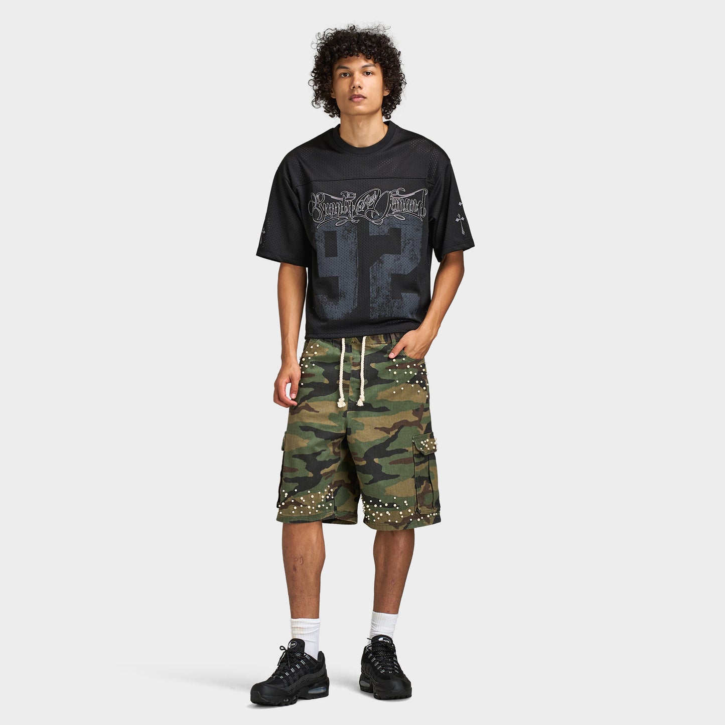 Supply & Demand Royal T-Shirt Mesh / Black