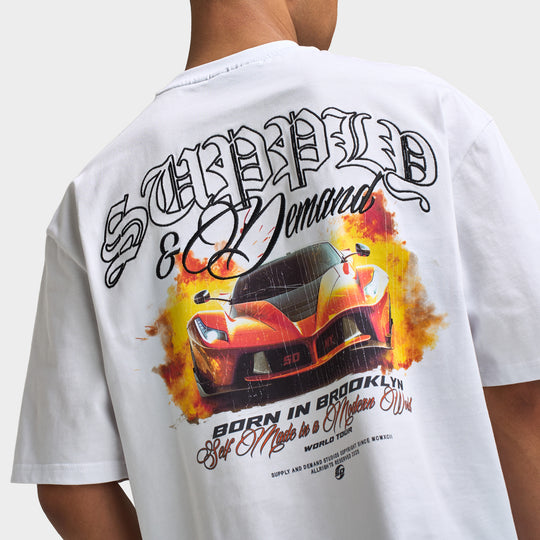 Supply & Demand Flagger T-Shirt / Optic White
