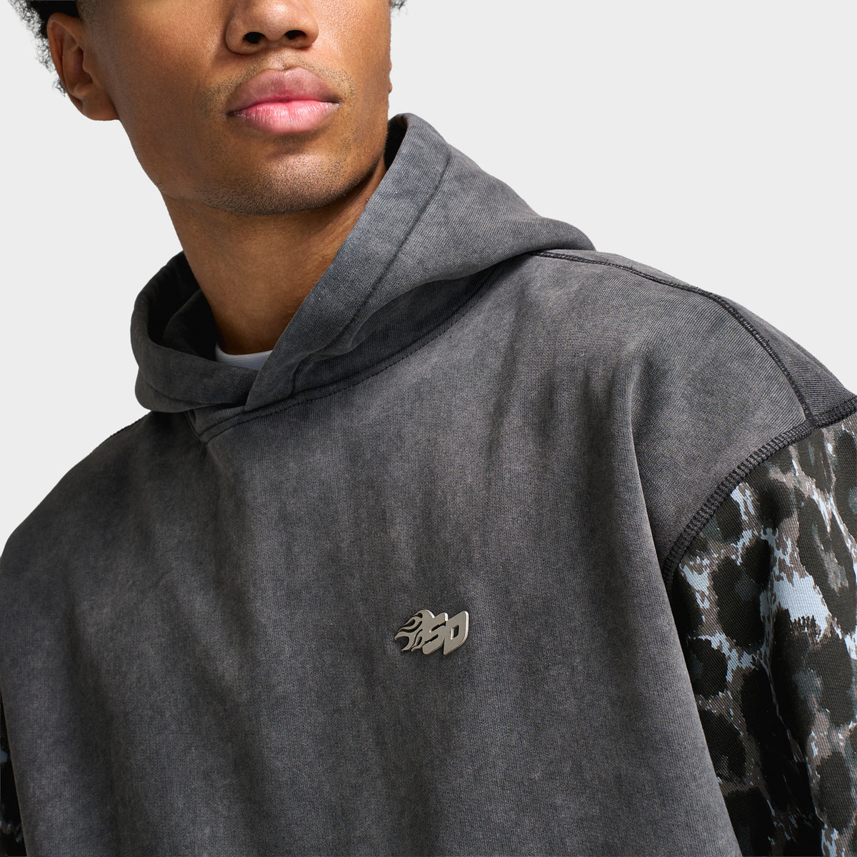 Supply & Demand Blueprint Hoodie  / Gris Volcanique Délavé