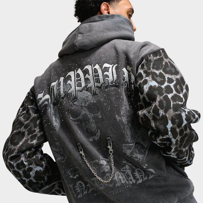 Supply & Demand Blueprint Hoodie  / Gris Volcanique Délavé