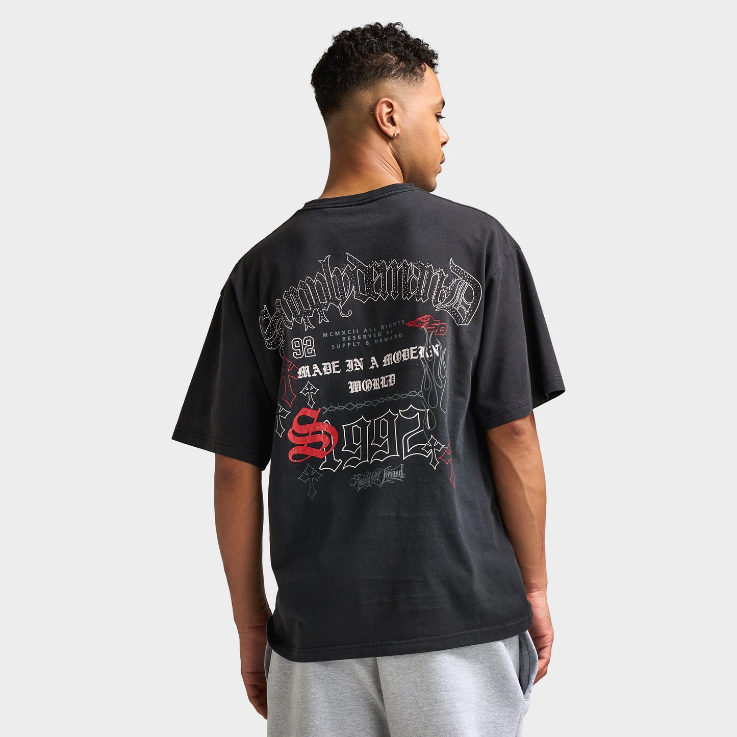 Supply & Demand Farish T-shirt / Noir délavé
