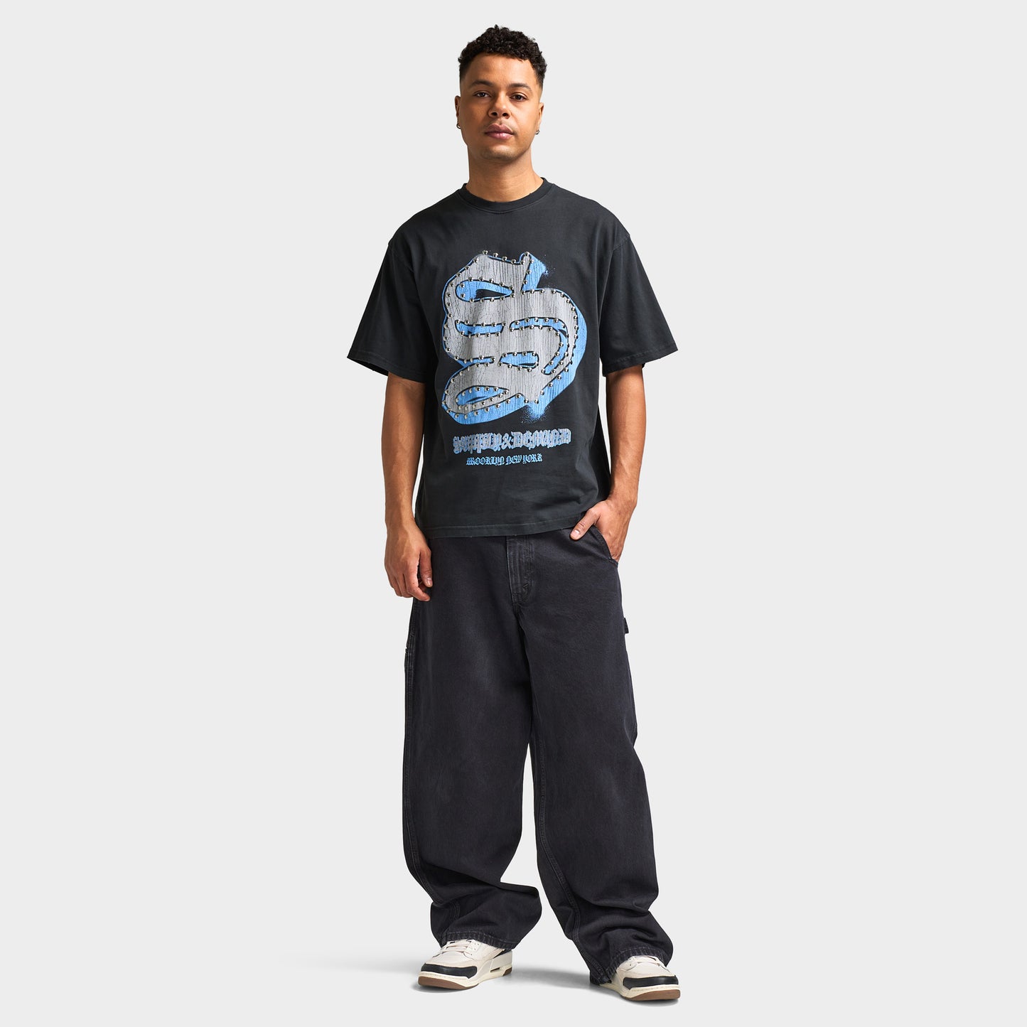 Supply & Demand Super Tee / Washed Black