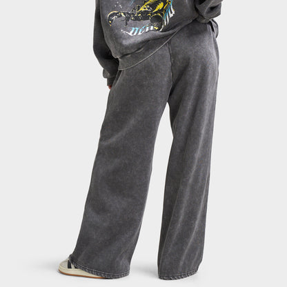 Supply & Demand Women's Scorp Wide Leg Joggers / Dark Grey Wash