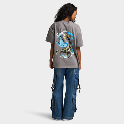 Supply & Demand Women's Scorp Tee / Distressed Grey