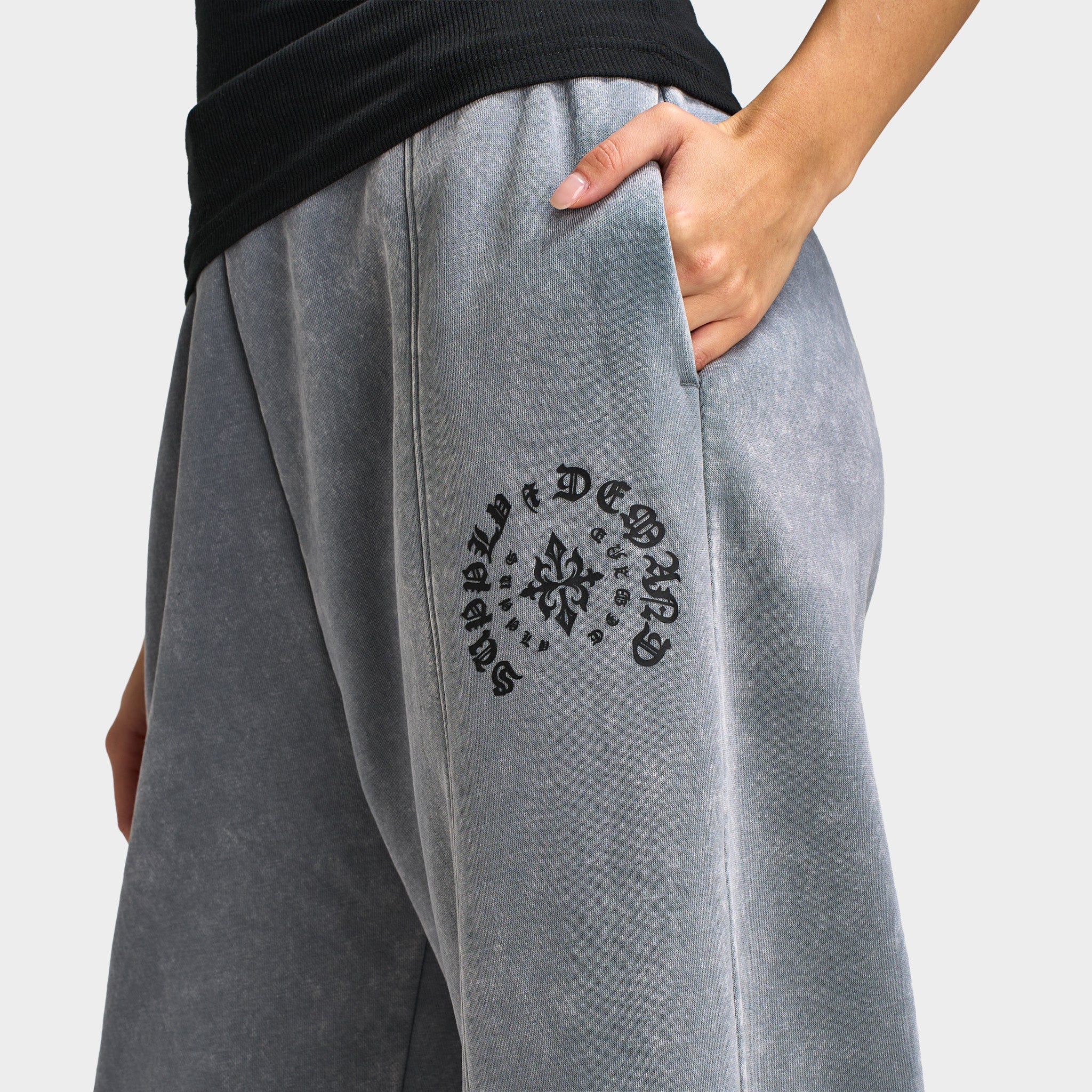 Supply & Demand Celtic Wide Joggers / Washed Light Grey – JD Sports