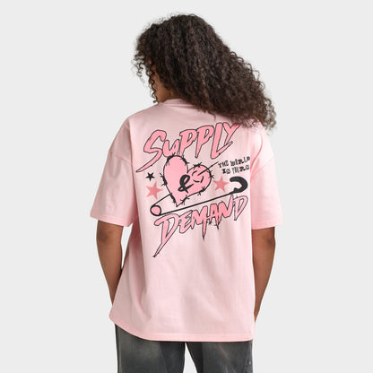 Supply & Demand T-shirt Cœur / Rose
