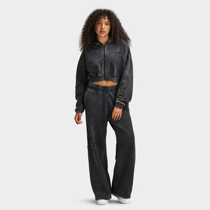 Supply & Demand Star Boxy Full-Zip Hoodie / Washed Charcoal