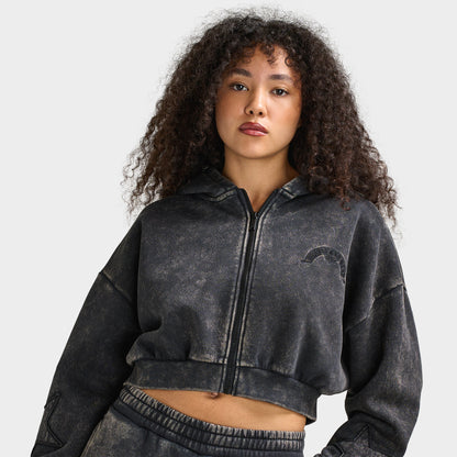 Supply & Demand Star Boxy Full-Zip Hoodie / Washed Charcoal