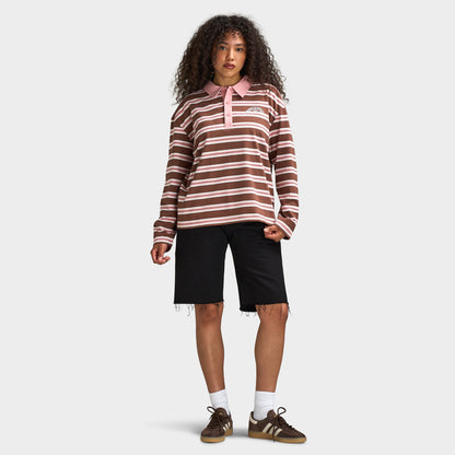 Supply & Demand GLOBE RUGBY T-Shirt / Bridal Rose