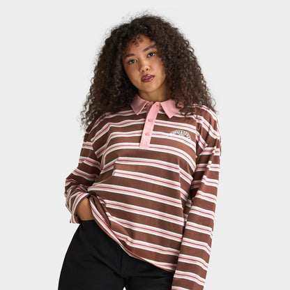 Supply & Demand GLOBE RUGBY T-Shirt / Bridal Rose