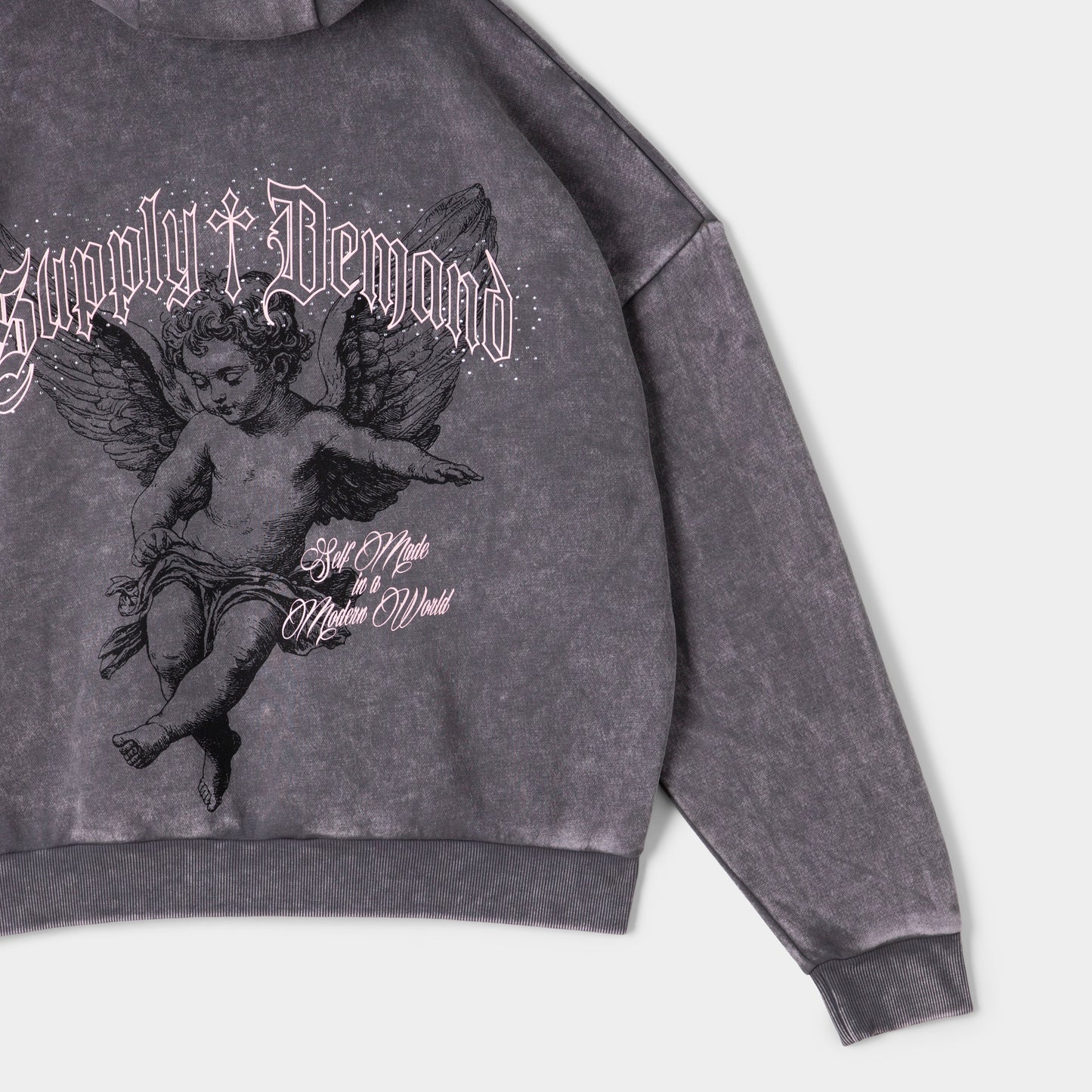 Supply & Demand Barns Over Head Hoodie / Washed Charcoal